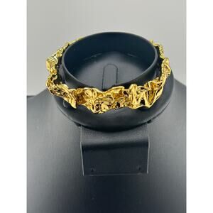 Amber Sceats Emery Cuff Gold Plate Cuff Bracelet Retails $165 NWT